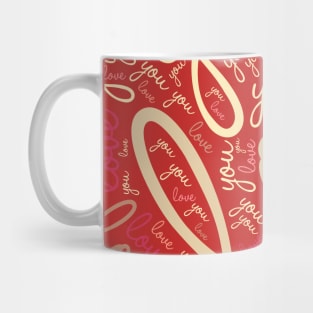 Love text lettering T-Shirt Mug